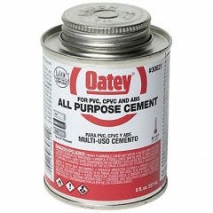 Pipe Cement 8 fl oz Milky-Clear