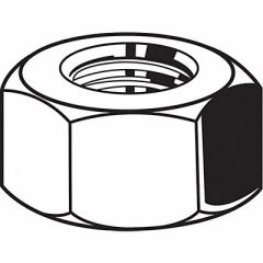 Hex Nut 3/8-16 Gr 8 Steel YP PK100