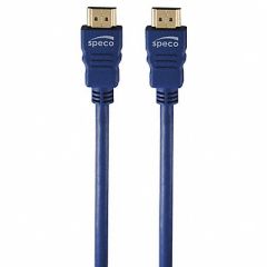 HDMI Cable 50 ft L Blue Triple SHLD