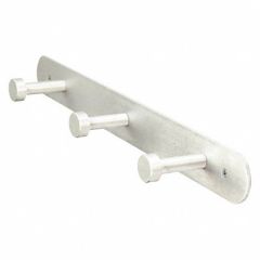 Coat Rack Silver 2-3/4 in D 18 in W