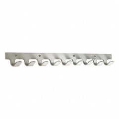 Coat Hook 10 Hooks 30 In W Satin Alumin