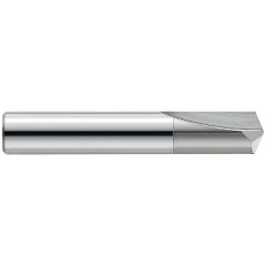 GARR 59800 1500 Hard Metal Straight Flute Drill Bit, 1/2 in Drill - Fraction, 0.5 in Drill - Decimal Inch, 3XD D Cutting, 2 Flutes, Submicron Grain Solid Carbide