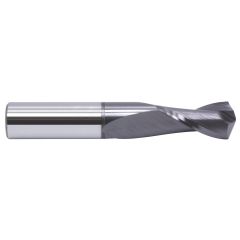 GARR 57439 152DA Drill Mill, 3/8 in Dia, 120 deg Point, 2 Flutes, 7/8 in L Flute, 7/8 in L of Cut, 2-1/2 in OAL, TiAlN Coated