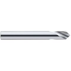 GARR 91140 1600 General Purpose NC Spotting Drill, 1/2 in Dia, 4 in OAL, Submicron Grain Solid Carbide, Uncoated
