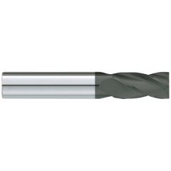 GARR 46058 210D Center Cutting Standard Length Square End Mill, 3 mm Dia Cutter, 12 mm Length of Cut, 4 Flutes, 3 mm Dia Shank, 38 mm OAL, Crystalline Diamond Coated