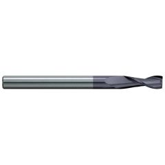GARR 92177 640MA Center Cutting Extra Length Square End Mill, 8 mm Dia Cutter, 50 mm Length of Cut, 2 Flutes, 8 mm Dia Shank, 150 mm OAL, TiAlN Coated