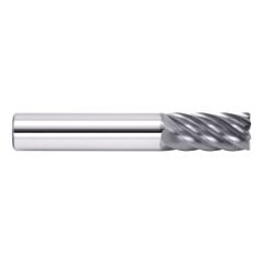 GARR 64214 VX7 High Performance Non-Center Cutting Square End Mill, 1 in Dia Cutter, 3-1/4 in Length of Cut, 7 Flutes, 1 in Dia Shank, 6 in OAL, AlCrN Coated
