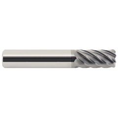 GARR 98966 TMR High Performance Non-Center Cutting Single End Mill, 1 in Dia Cutter, 1/4 in Corner Radius, 4-1/4 in Length of Cut, 11 Flutes, 1 in Dia Shank, 7 in OAL, AlCrN Coated