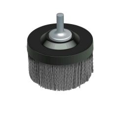 Osborn ATB&trade; Uni-Lok&reg; 0004725300 Quick-Change Straight Disc Brush, 1-1/2 in Dia Brush, 1/4 in Center Hole, 0.028 in Dia Filament/Wire, Silicon Carbide Fill