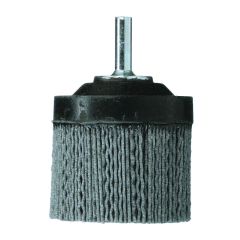 Osborn ATB&trade; Uni-Lok&reg; 0004726200 Crimped Round Quick-Change Disc Brush, 2-1/2 in Dia Brush, 1/4 in Center Hole, 0.04 in Dia Filament/Wire, Silicon Carbide Fill
